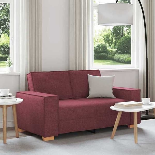 Maison Exclusive - Sofa 2 pladser Rød vin 160x78x84 cm Stof