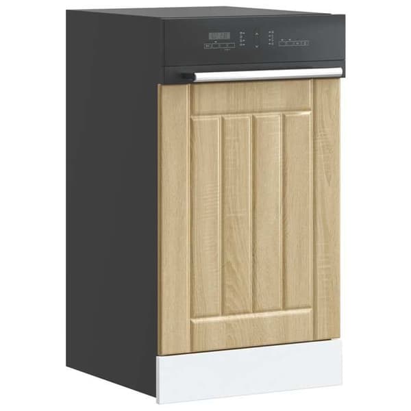 Maison Exclusive - Diskmaskinpanel Lucca ek sonoma ingenjörsträ Sonoma ek