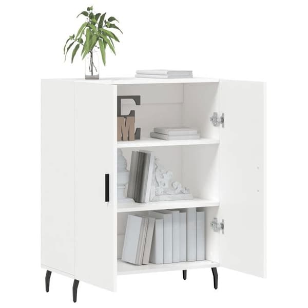 Maison Exclusive - Vit buffé 69,5x34x90 cm ingenjörsträ