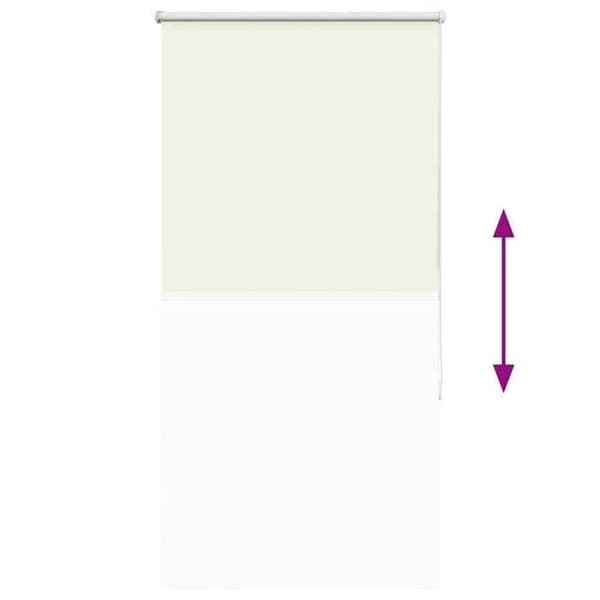 Rullegardin - EKSKLUSIV HUS - 85 x 130 cm - Mørklæggende - Off-white - Polyester Äggskal