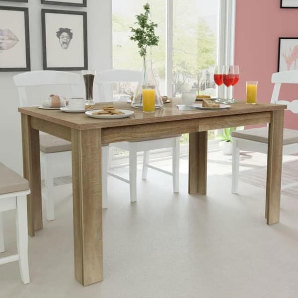 Maison Exclusive - Matbord 140x80x75 cm ek Ek
