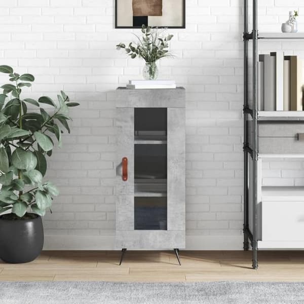 Maison Exclusive - Buffet Grå beton 34,5x34x90 cm Ingeniørtræ