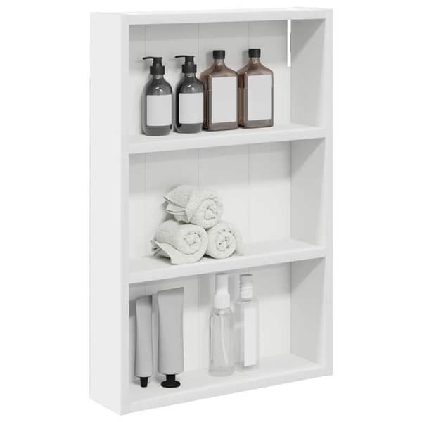 Maison Exclusive - Väggskåp för badrum Vit 40 x 10 x 60,5 cm
