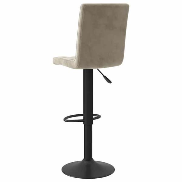 Maison Exclusive - Barstolar set om 2 ljusgrå sammet