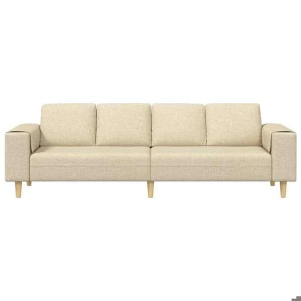 Soffa - EXKLUSIVT HUS - 250 x 77 x 76 cm - Kräm - Polyester - Träben Grädde