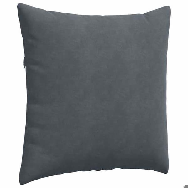 Soffkuddar - EXKLUSIV HEM - 80 x 80 cm - Premium ribbad sammet - Mörkgrå - Set om 2 st Mörkgrå