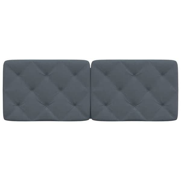 Maison Exclusive - Mörkgrå sänggavelkudde 120 cm sammet
