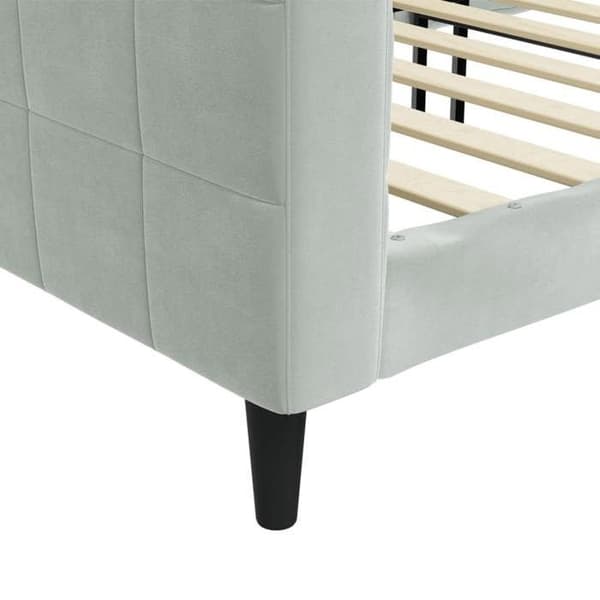 Maison Exclusive - Ljusgrå dagbädd 100x190 cm i sammet