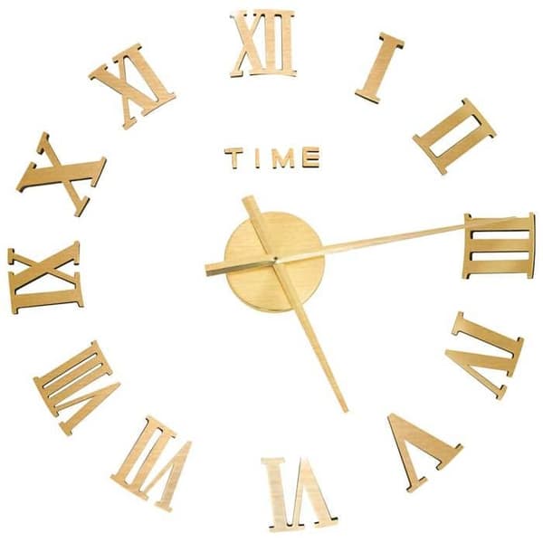 Maison Exclusive - Väggklocka 3D Modern Design Guld 100 cm XXL