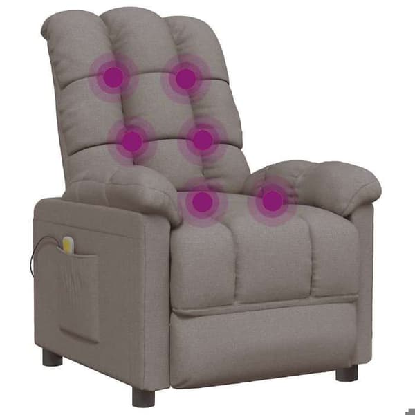 Maison Exclusive - Massage stol Taupe Stof