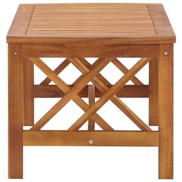 Maison Exclusive - Soffbord 102x50x43 cm Solid akaciaträ Variabla träfärger och ådringar (sl