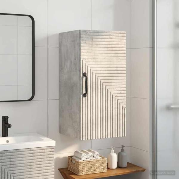 Maison Exclusive - Kylpyhuoneen seinäkaappi HAARLEM Betoni harmaa