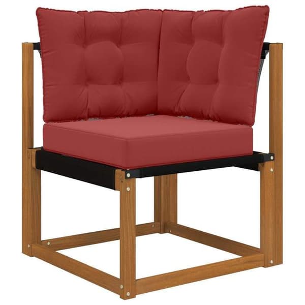 Maison Exclusive - Utomhussoffkudde Polyester Bordeaux 50,5 x 50,5 cm Bordeaux