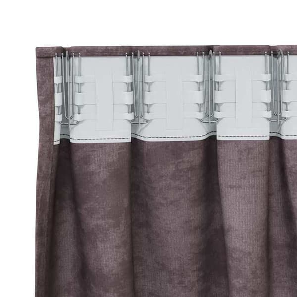 Maison Exclusive - Samettiverhot 2 kpl Ruskea 225 x 140 cm Sametti