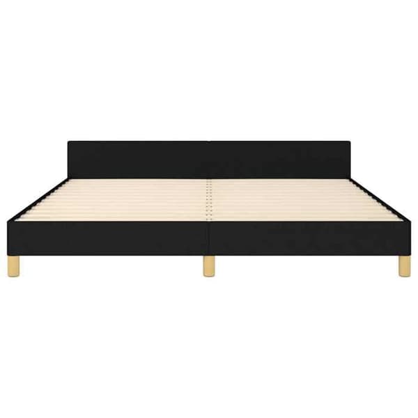 Maison Exclusive - Sengestel uden madras sort 180x200 cm stof