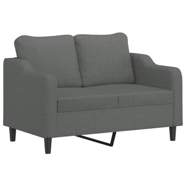 Maison Exclusive - Tummanharmaa 2-paikkainen sohva 120 cm Kangas
