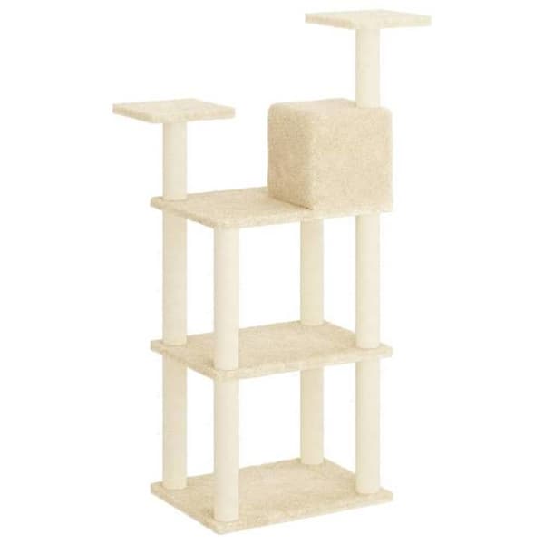 Maison Exclusive - Kattekradse med sisal i creme 118,5 cm grädde