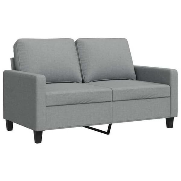 2-personers sofa - MAISON EXCLUSIVE - 120 cm - Lys grå - Metalramme - Blød sæde Ljusgrått