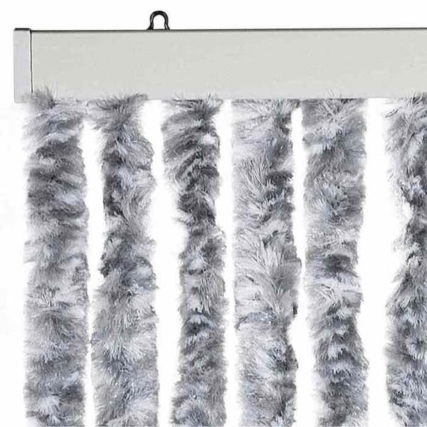 Maison Exclusive - Hvid og grå myggenet 56x185 cm Chenille