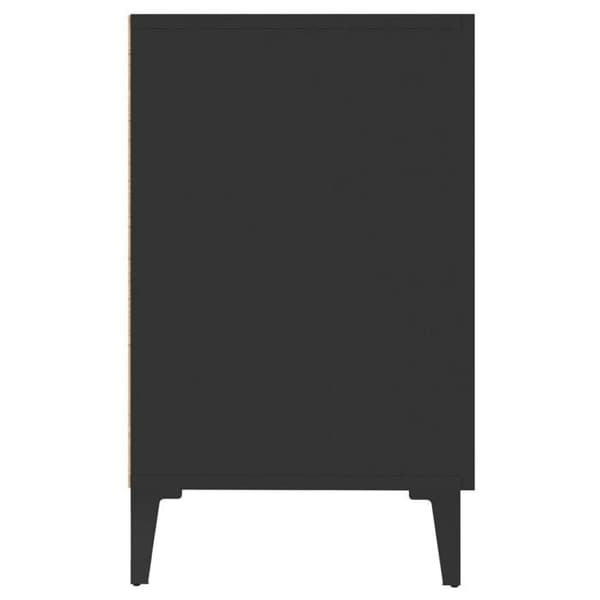 Maison Exclusive - Buffet sort 100x36x60 cm ingeniørtræ