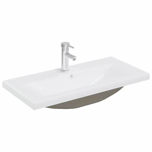 Maison Exclusive - Badrumsspegel med gammalt trä 80 x 38,5 x 48 cm