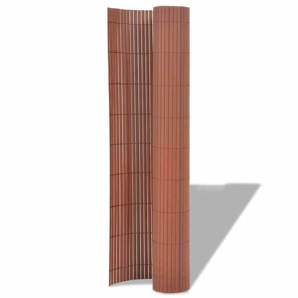 Maison Exclusive - Trädgårdsstängsel Brun 150 x 500 cm PVC