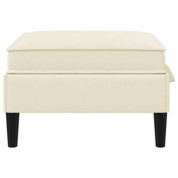 Maison Exclusive - Puff med Opbevaring Creme Velour