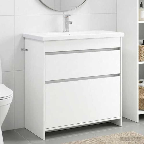 Maison Exclusive - Badeværelsesmøbel sæt Hvid 81 x 40 x 84,5 cm Vit