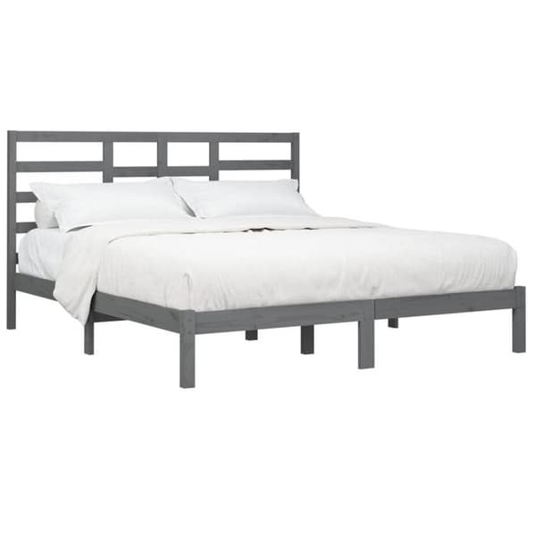 Maison Exclusive - Patja ilman runkoa massiivipuusta harmaa 200x200 cm Grå