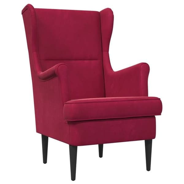 Maison Exclusive - Fåtölj Bordeaux Sammet