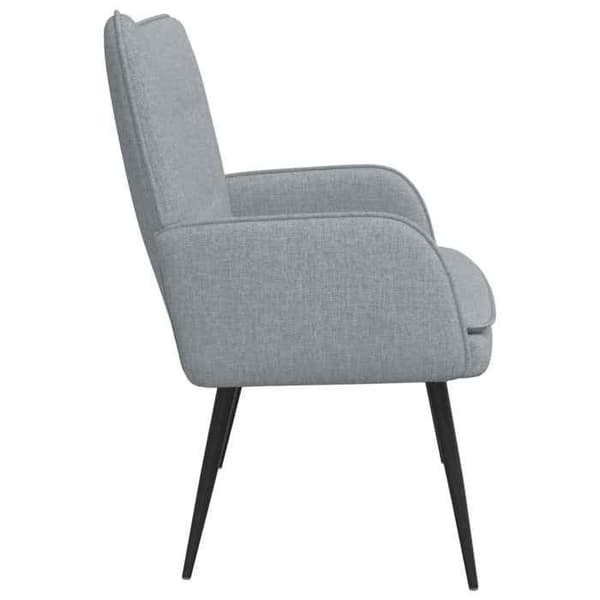 2-personers sofa - MAISON EXCLUSIVE - 115 x 61 x 87 cm - Lys grå - Polyesterstof - Solid struktur Ljusgrått