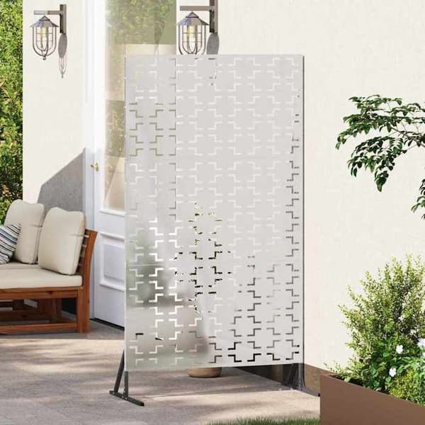 Maison Exclusive - Privatlivsskærm 100 x 50 x 180 cm Rustfrit stål