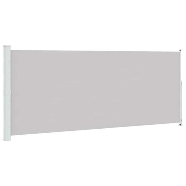 Sidebutik - EKSKLUSIV HUS - 200x514 cm - Sammenklappelig - UV-bestandig polyester - Automatisk tilbageføringsfunktion Grå