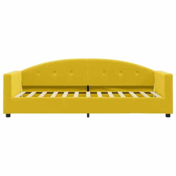 Maison Exclusive - Dagbädd med gul madrass 80x200 cm sammet
