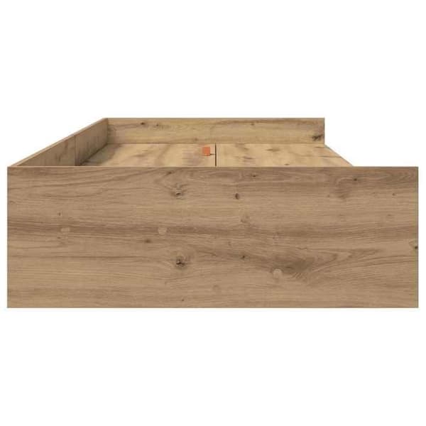 Maison Exclusive - Håndlavet egetræsseng 90 x 200 cm Ingeniørtræ