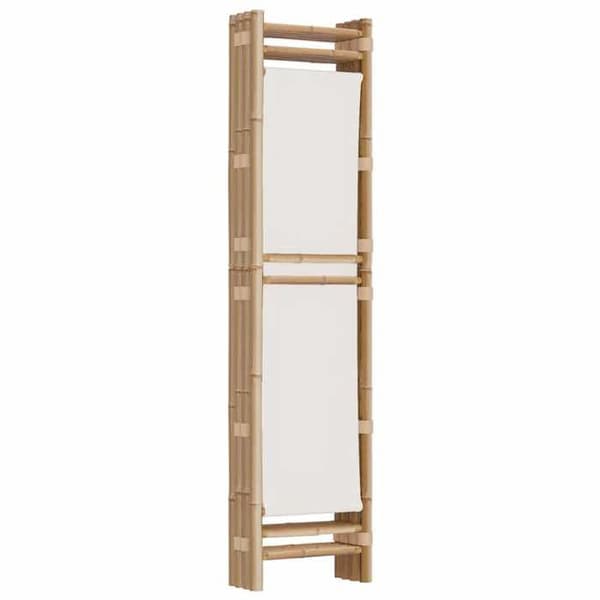 Maison Exclusive - Foldbar skillevæg 4 paneler 160 cm Bambus og lærred