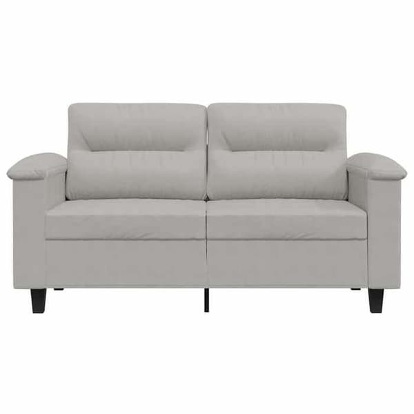 Maison Exclusive - 2-personers sofa i lys grå 120 cm mikrofiber stof