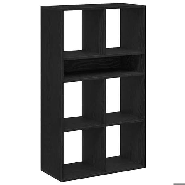 Maison Exclusive - Bibliotek sort 66x31x112 cm ingeniørtræ