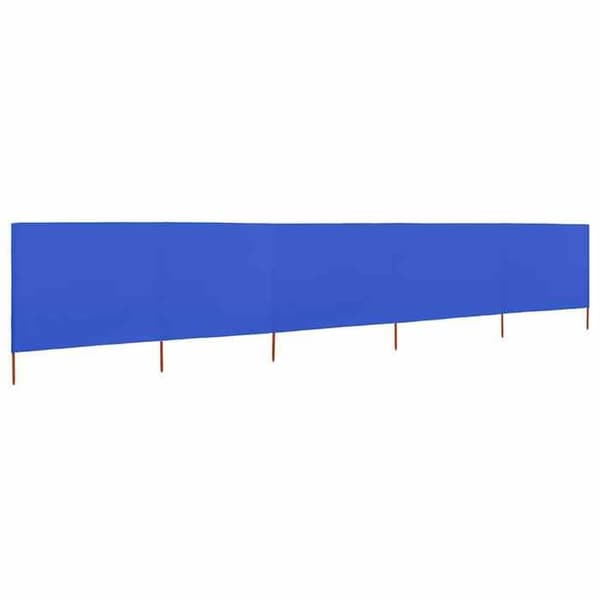 Maison Exclusive - Skärm 5 paneler Tyg 600 x 120 cm Blå azur Azurblått