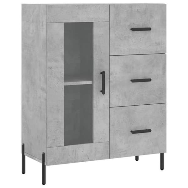 Maison Exclusive - Buffé grå betong 69,5x34x90 cm ingenjörsträ