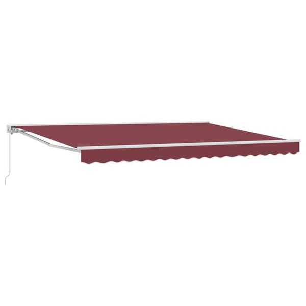 Maison Exclusive - Manuell utdragbar markis Bordeaux 5 × 3,5 m