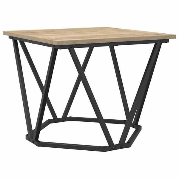 Maison Exclusive - 3-delt sofabord Egetræ Sonoma 50 x 50 x 40 cm Sonoma ek