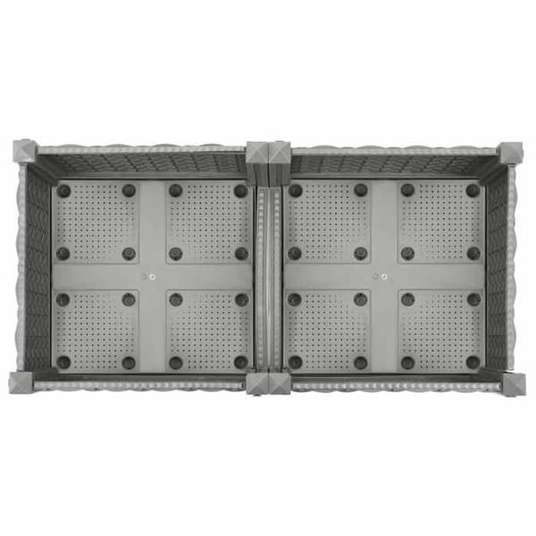 Maison Exclusive - Hævet seng 80x40x23 cm Polypropylen ljusgrått
