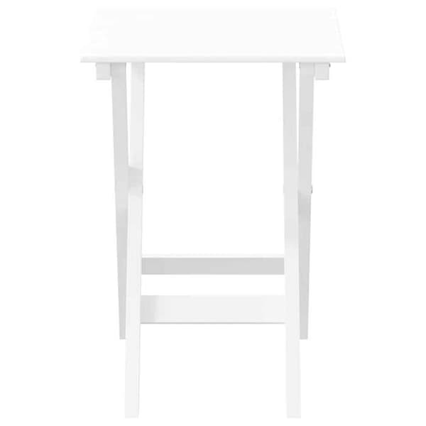 Maison Exclusive - Fällbord i vit massiv poppelträ Vit
