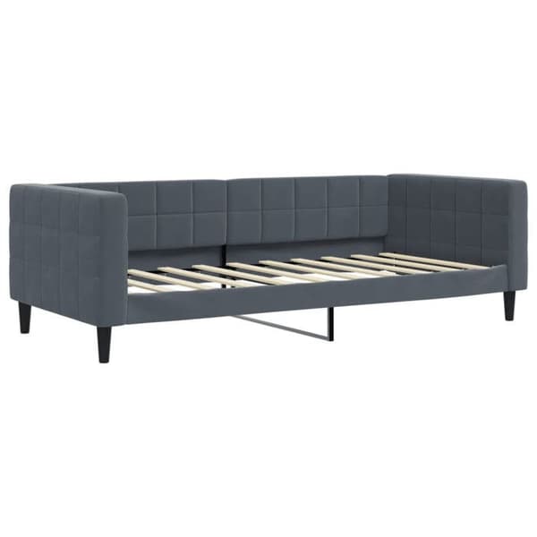 Maison Exclusive - Mörkgrå vilobädd 90x190 cm sammet Mörkgrå
