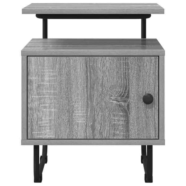 Maison Exclusive - Nattduksbord Sonoma grå Ingenjörsträ
