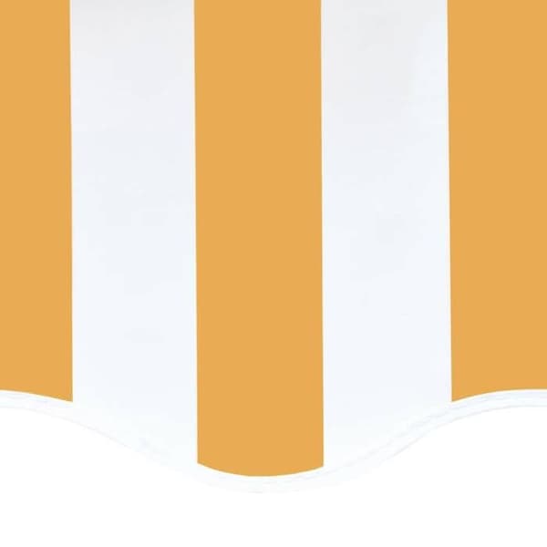 Maison Exclusive - Ersättningstyg för gul och vit markis 500x350 cm polyester gul och vit