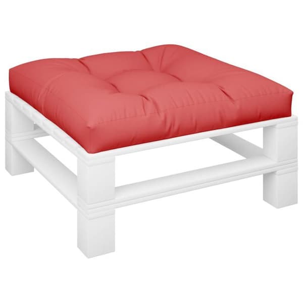 Maison Exclusive - Röd pallkudde 80x80x12 cm tyg