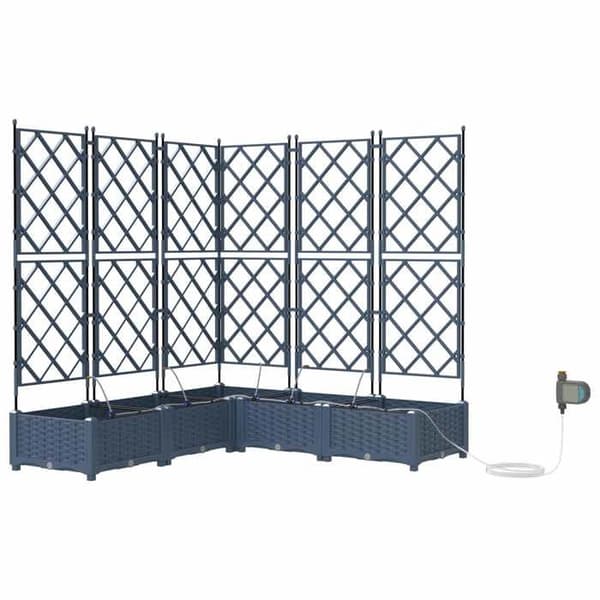 Jardinière - EXKLUSIVT HUS - Pack 5 - PP - Grå - 120 x 120 x 126 cm Grå