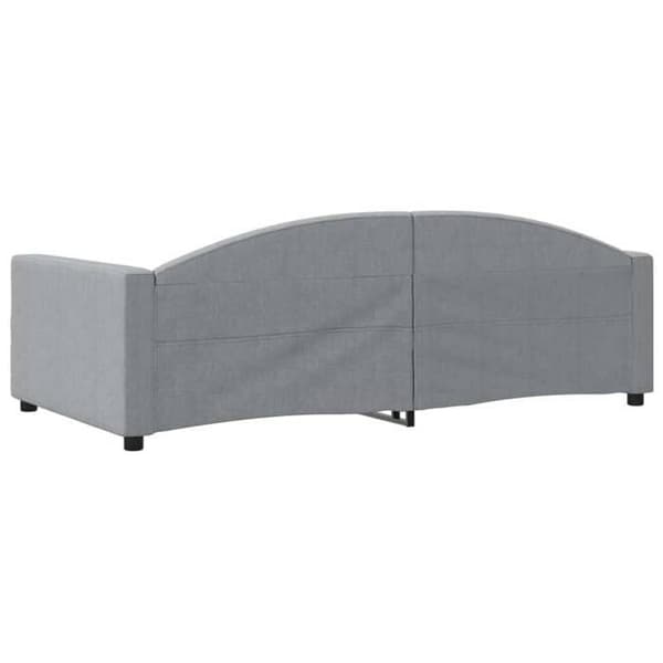 Maison Exclusive - Vaaleanharmaa päiväsänky 100x190 cm kangas ljusgrått